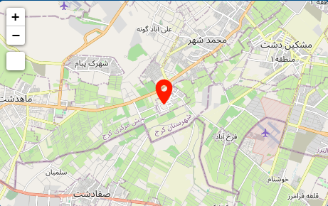نقشه پارک علم و فناوری کشاورزی و منابع طبیعی